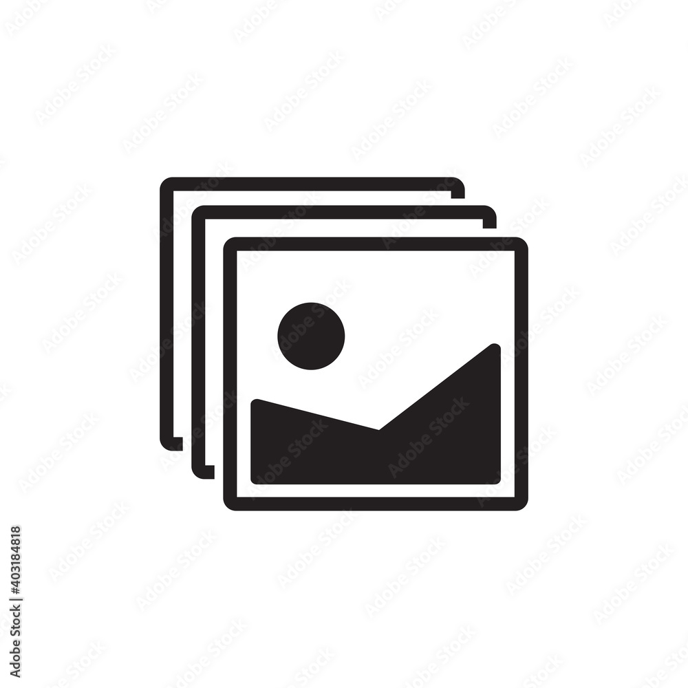 gallery album icon symbol sign vector gallery album icon symbol sign vector