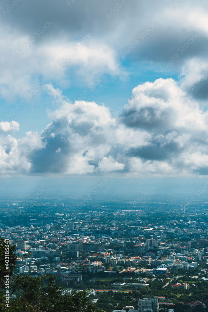 Beautiful top view of Chiangmai thailand, Beautiful Cloud scape. Beautiful top view of Chiangmai thailand, Beautiful Cloud scape.