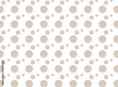 Polka dots pattern design sand beige