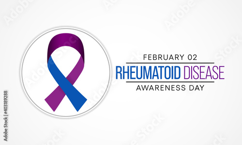 Vector illustration on the theme of Rheumatoid Disease awareness day observed each year on February 2nd.