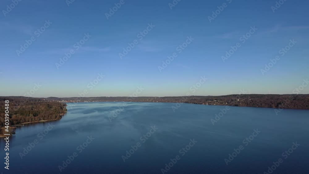 Aerial view of beautiful alpin lake Aerial view of beautiful alpin lake