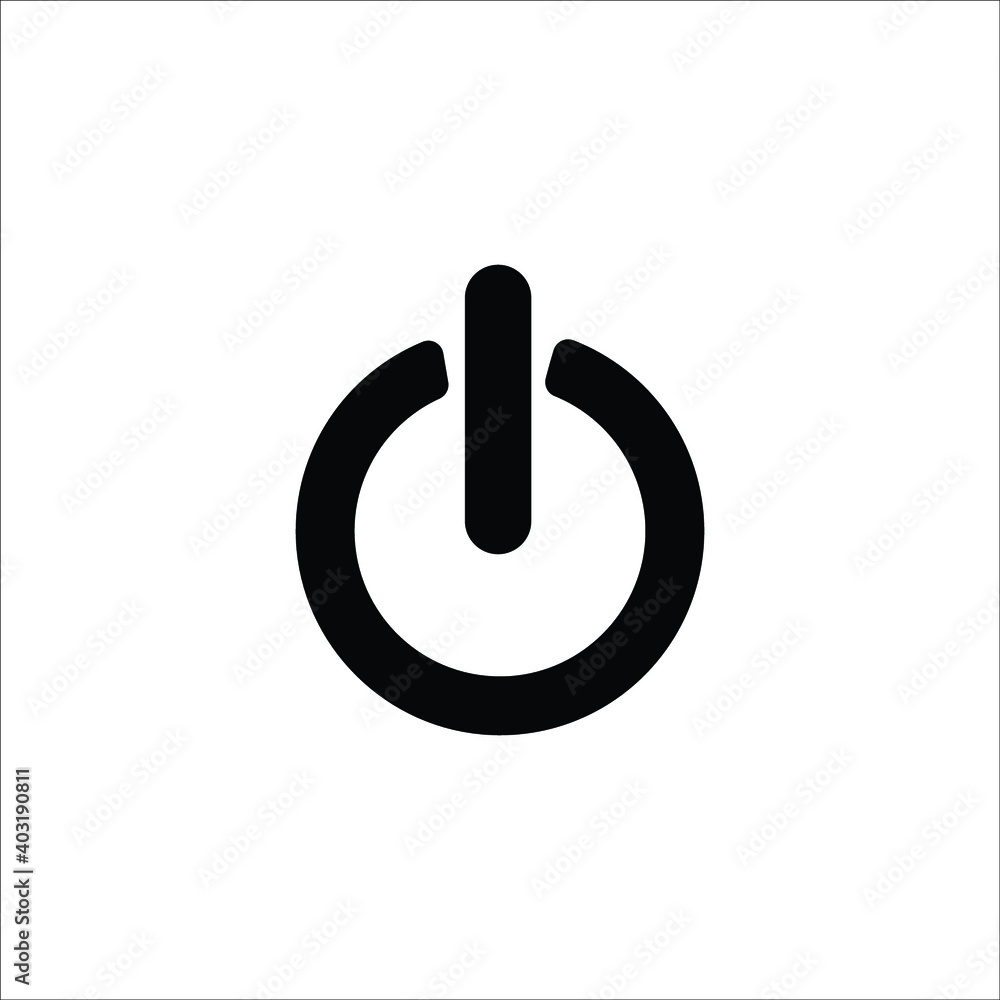 power off button web vector icon power off button web vector icon