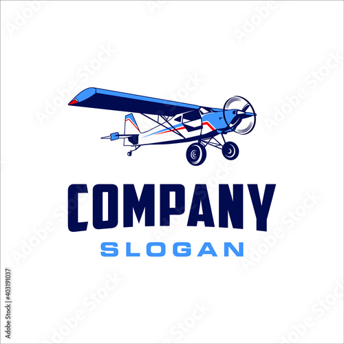 Bush plane with retro and classic style design