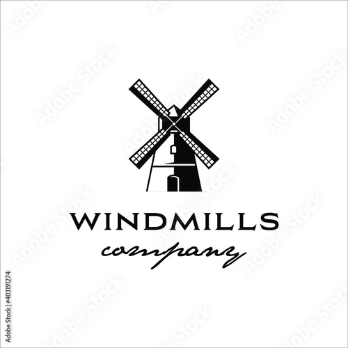 Windmill with elegant and classic design style