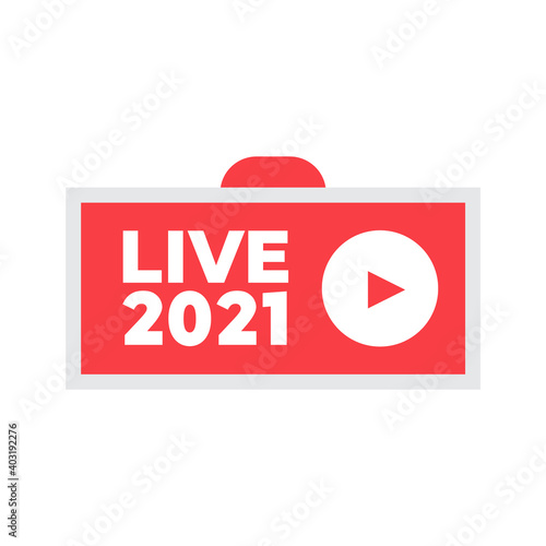 Live Streaming icon. Air live sign. Live Streaming icon vector