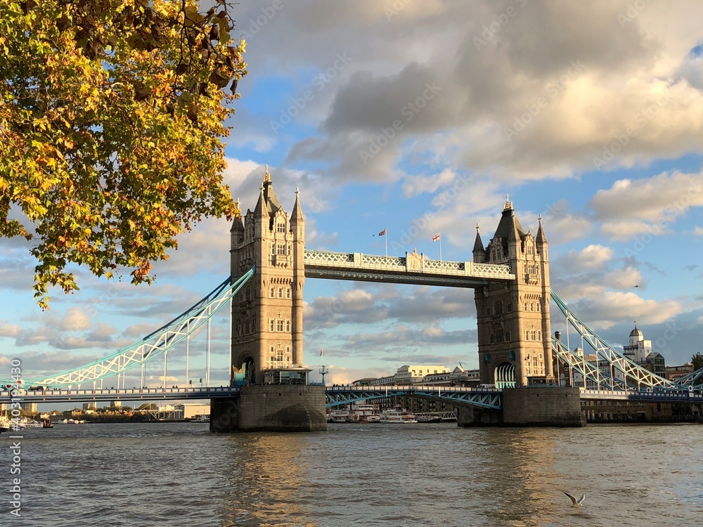 Obraz premium Tower bridge by sunset