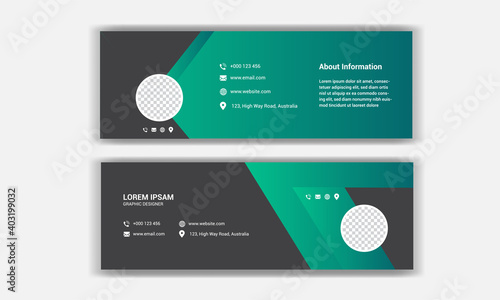 creative Email signature template design