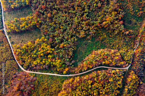 Autumn landscapes of Brzezany region, Ukraine