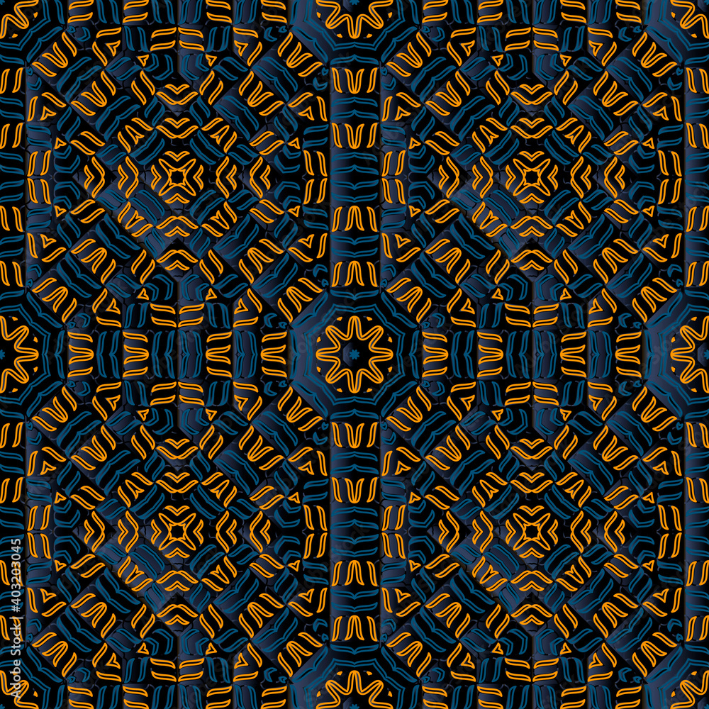 Abstract textured seamless pattern. Silk ornamental vector backg