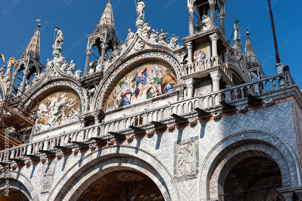 St. mark's Cathedral Venice facade.Italy