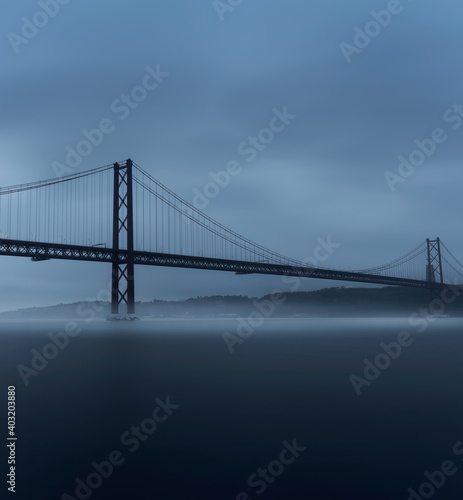 Lisbon bridge on a winter day © Javier