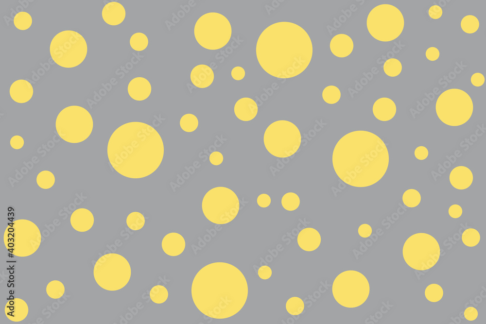 abstract gray background with lots of yellow circles. polka dot wallpaper of the trending colors of 2021 abstract gray background with lots of yellow circles. polka dot wallpaper of the trending colors of 2021