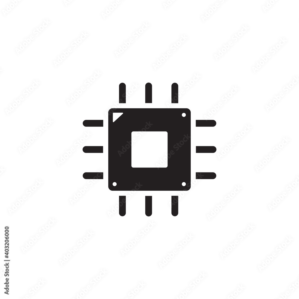 processor icon symbol sign vector processor icon symbol sign vector