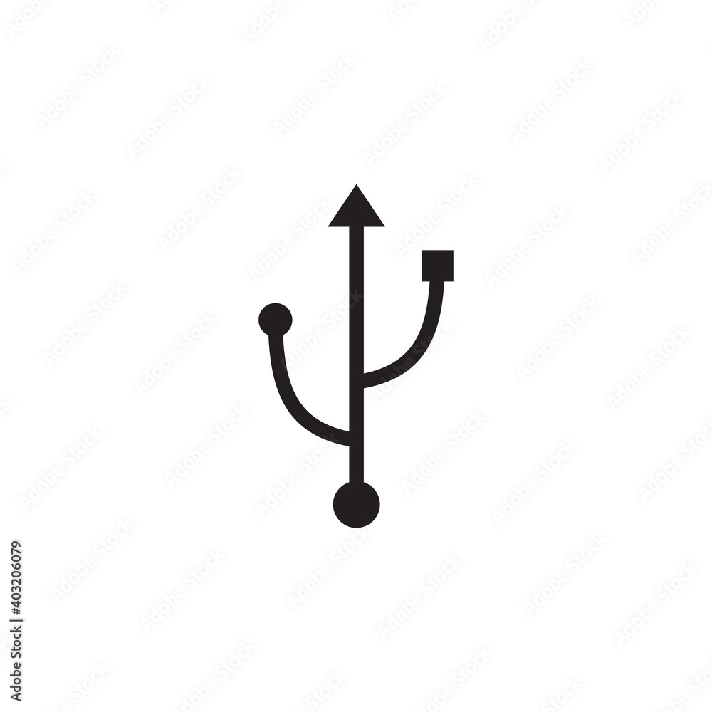 usb icon symbol sign vector usb icon symbol sign vector