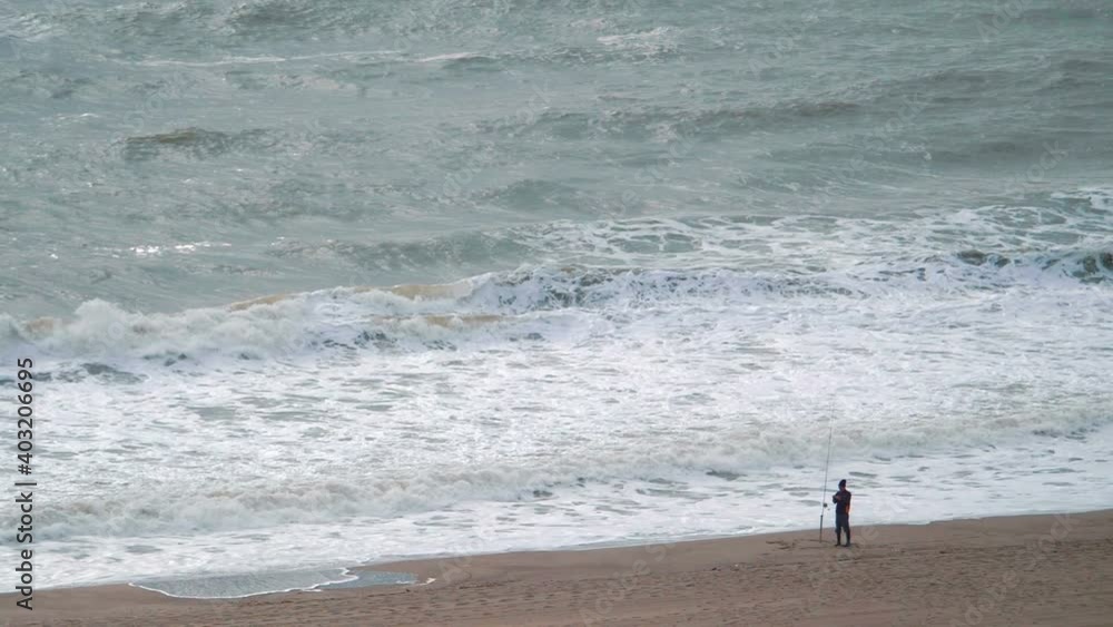Stormy weather by the ocean in slow motion 180fps Stormy weather by the ocean in slow motion 180fps