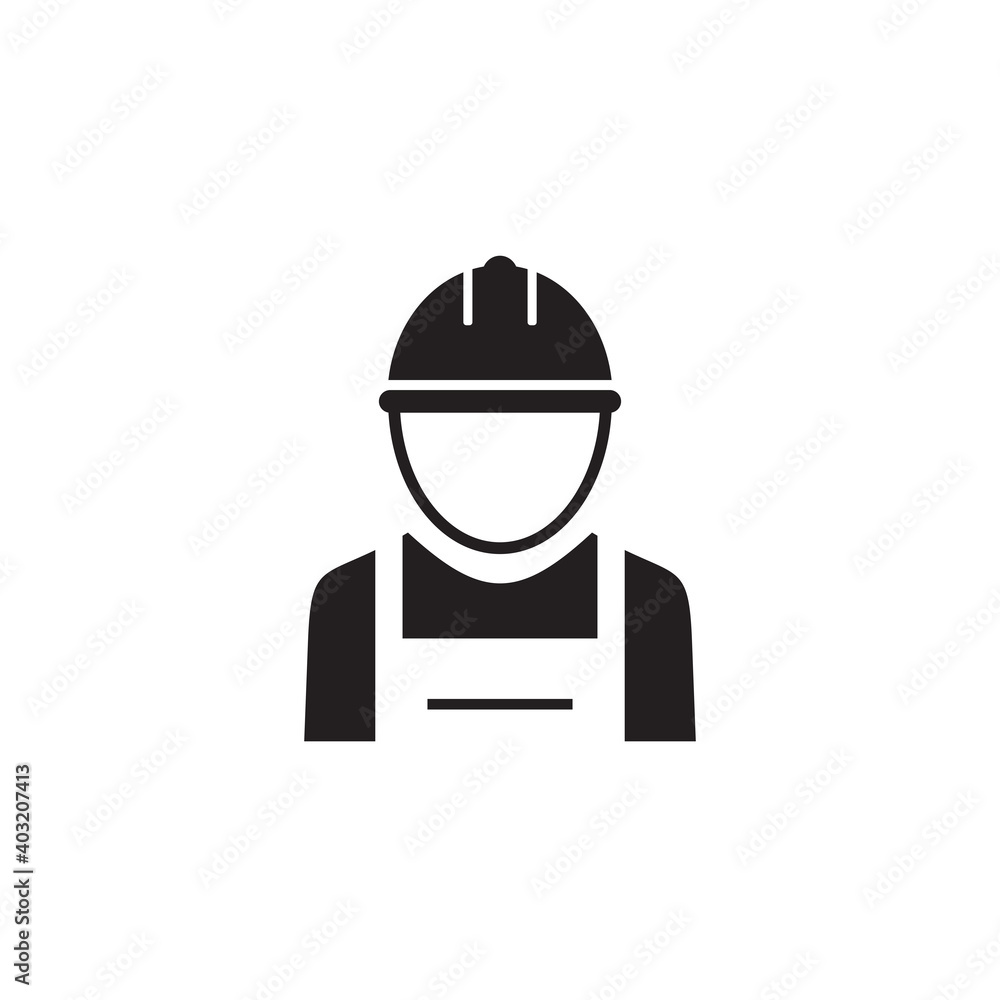 worker icon symbol sign vector