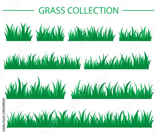 Green grass collection