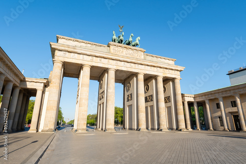 Historic Brandenburg Gate (Brandenburger Tor) in Berlin, Germany