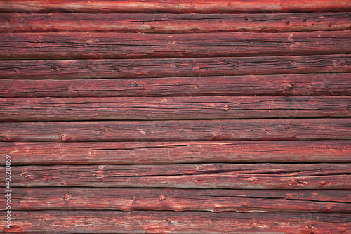 Natural red pine wood panel as background