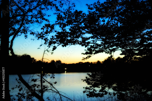 sunset on the lake © Thomas