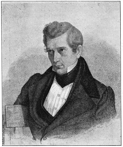 Fotografía Portrait of David Friedrich Strauss - a German liberal Protestant theologian and writer