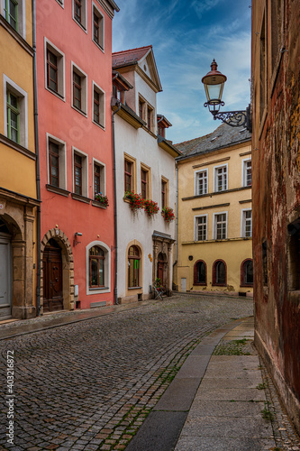 Fototapeta Naklejka Na Ścianę i Meble -  old town of Zittau with colorful houses