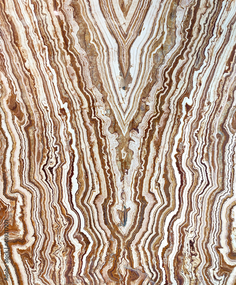 Brown patterned marble, polished sheet for exhibition Brown patterned marble, polished sheet for exhibition