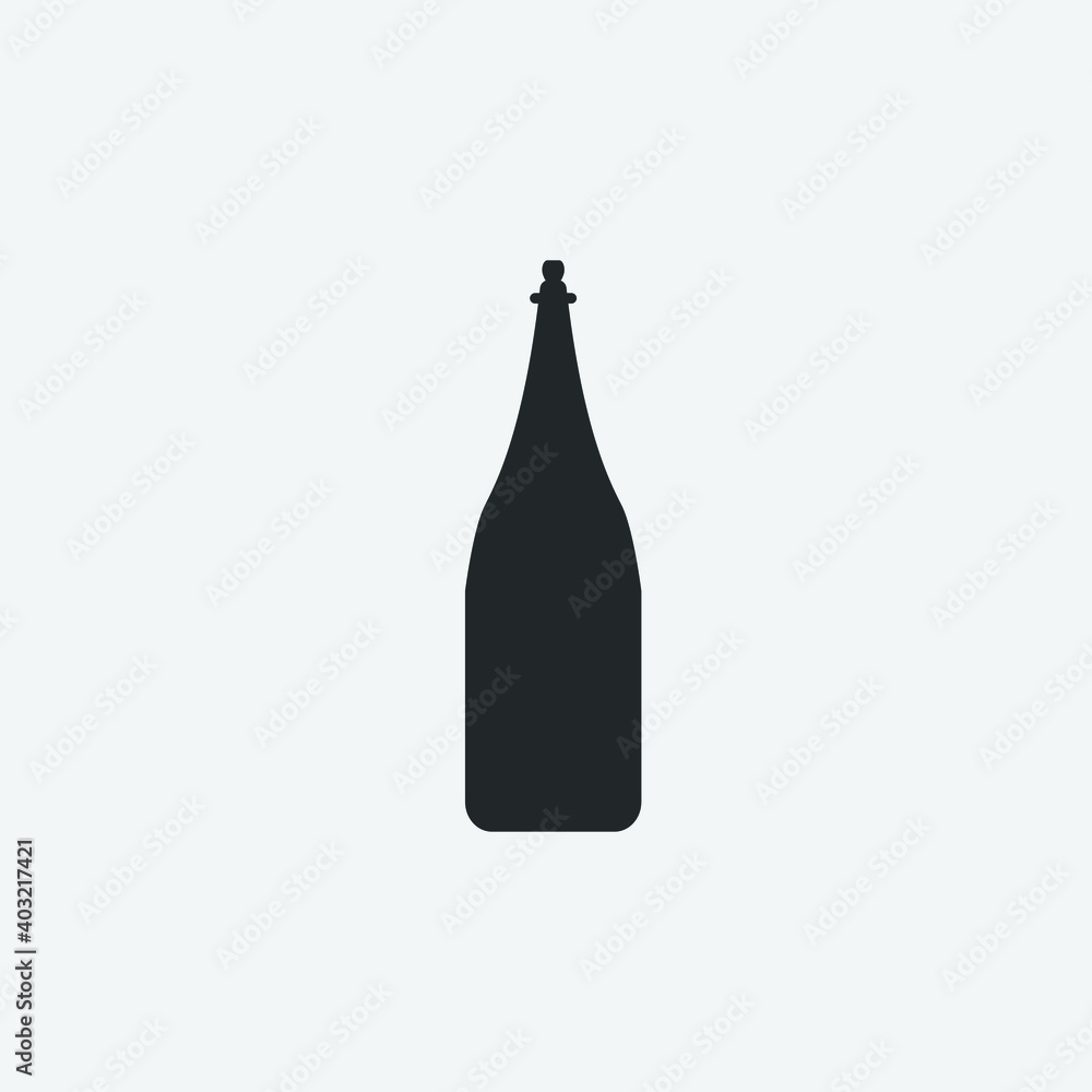 champagne vector icon illustration sign champagne vector icon illustration sign