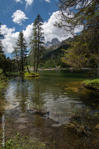 Landschaftidyll Misurinasee Dolomiten