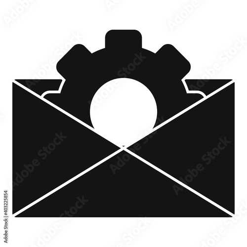 Web mail backlink strategy icon. Simple illustration of web mail backlink strategy vector icon for web design isolated on white background