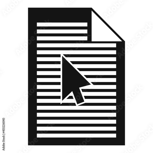 Backlink strategy paper icon. Simple illustration of backlink strategy paper vector icon for web design isolated on white background