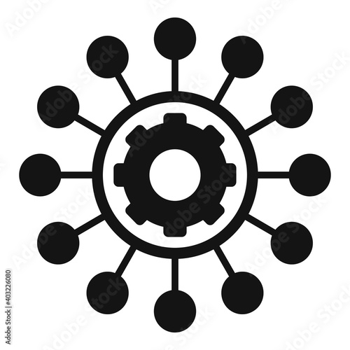 Backlink strategy scheme icon. Simple illustration of backlink strategy scheme vector icon for web design isolated on white background