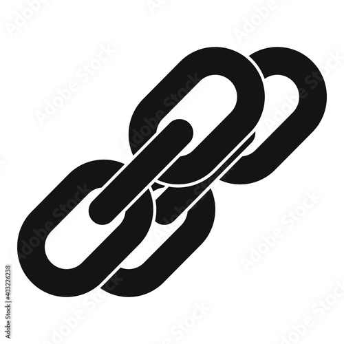 Backlink strategy links icon. Simple illustration of backlink strategy links vector icon for web design isolated on white background