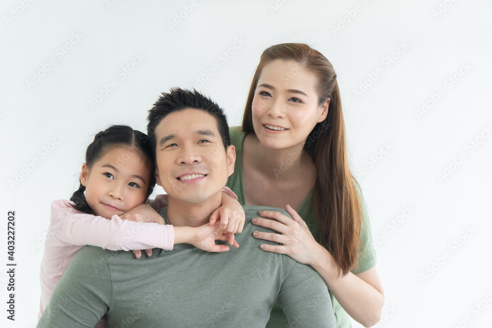 happy family asian joyful activities funny cheerful in home, during the holiday, father mother and daughter. happy family asian joyful activities funny cheerful in home, during the holiday, father mother and daughter.