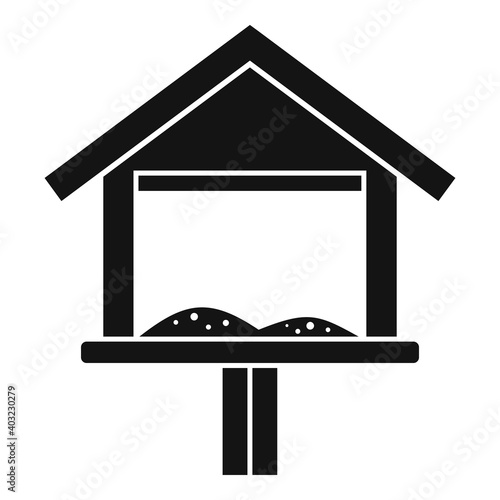 Park bird feeders icon. Simple illustration of park bird feeders vector icon for web design isolated on white background