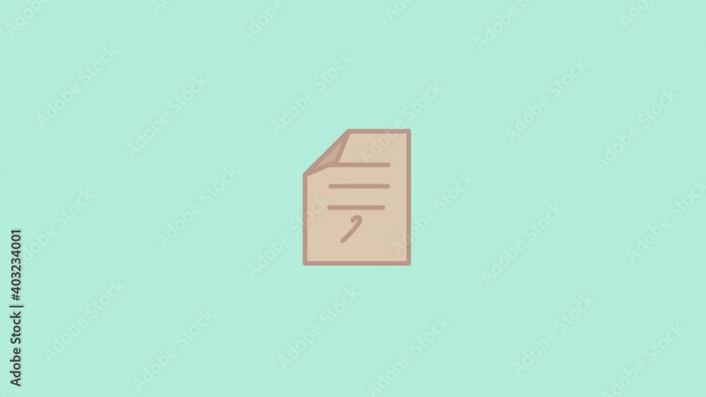A set of three stylishly animated icons of a light bulb, a document flying up and flying into the sky with very important notes, a bag of money, etc.2D flat animation isolated on cyan background A set of three stylishly animated icons of a light bulb, a document flying up and flying into the sky with very important notes, a bag of money, etc.2D flat animation isolated on cyan background