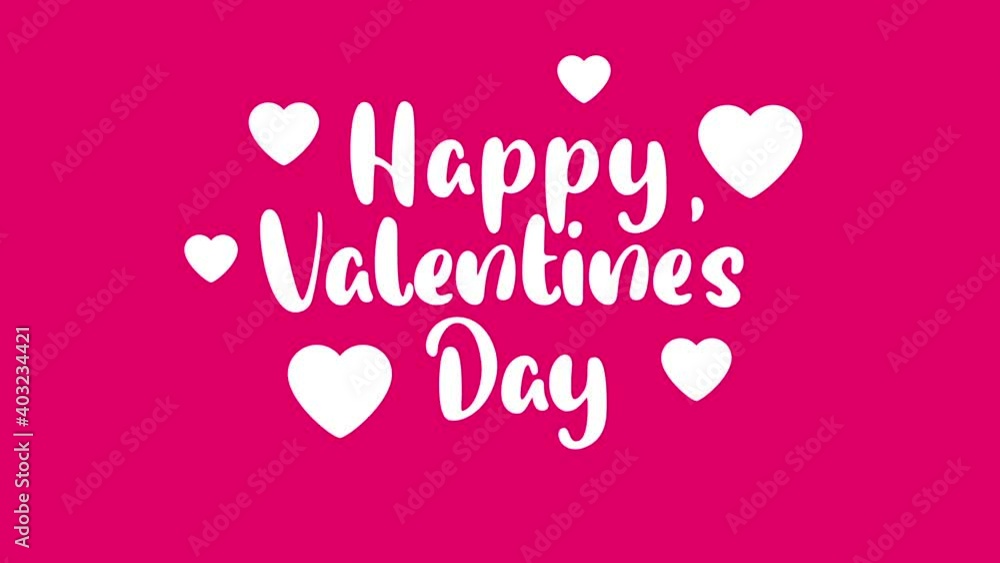 happy valentine's day and heart animation happy valentine's day and heart animation