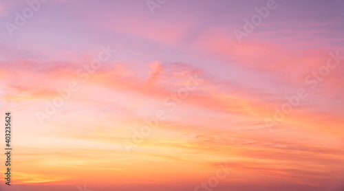beautiful sunset sky background in the evening © Nature Peaceful 