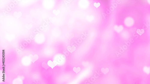 abstract valentine background with bokeh and Hearts © 35mm