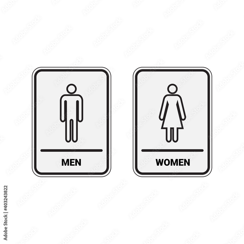 Toilet icon great for any use. WC Toilet Men and Women Sign Toilet icon great for any use. WC Toilet Men and Women Sign