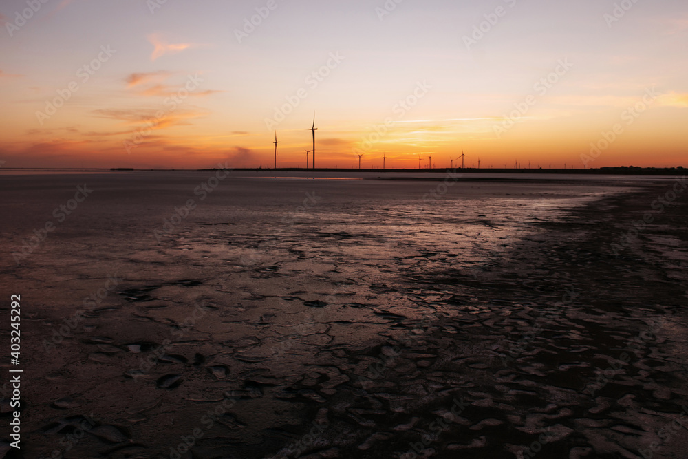 Beautiful coast of Jarilgach island, Ukraine at evening time Beautiful coast of Jarilgach island, Ukraine at evening time