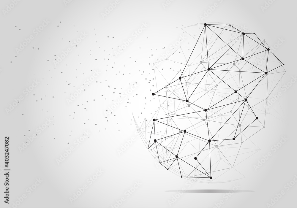 Global network concept. Technology connection background. World globe blockchain technology background connect dots and lines. Abstract concept. Digital network technology, vector background Global network concept. Technology connection background. World globe blockchain technology background connect dots and lines. Abstract concept. Digital network technology, vector background