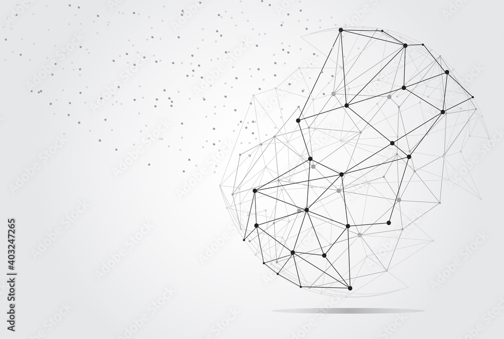 Global network concept. Technology connection background. World globe blockchain technology background connect dots and lines. Abstract concept. Digital network technology, vector background Global network concept. Technology connection background. World globe blockchain technology background connect dots and lines. Abstract concept. Digital network technology, vector background