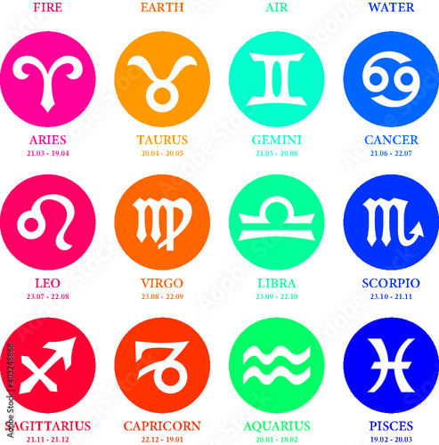 03A zodiac signs eps