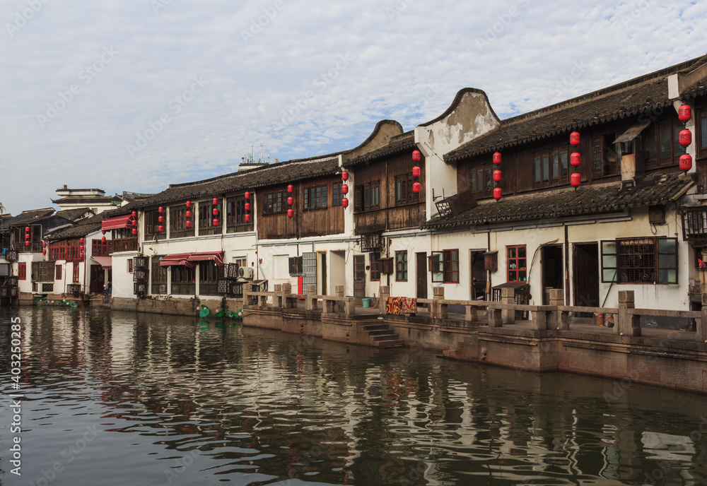 Zhujiajiao water town view in Shanghai