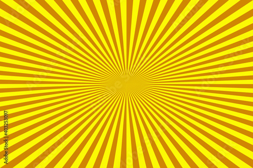 yellow sun rays for product display, illustration sunburst background