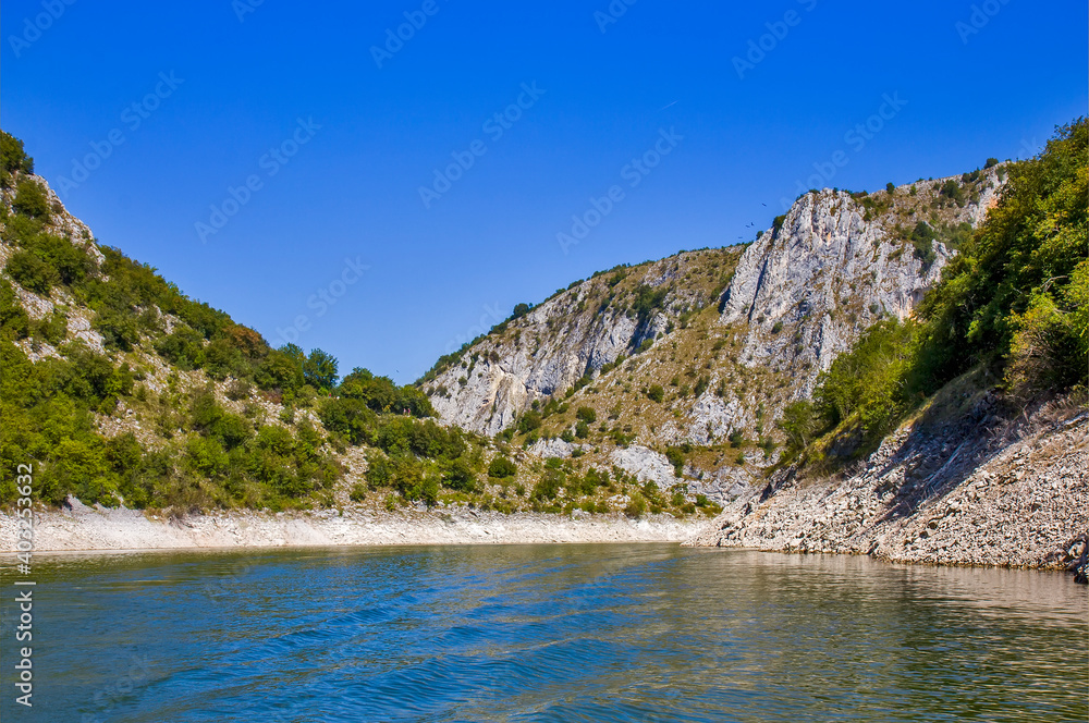 Meanders of the river Uvac in Serbia