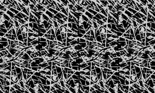 Grunge texture white and black. Sketch abstract to Create Distressed Effect. Overlay Distress grain monochrome design. Stylish modern background for different print products. Vector illustration