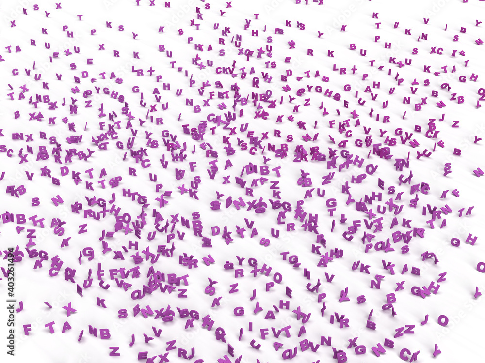 Infinite letters background. Purple or pink small alphabet Infinite letters background. Purple or pink small alphabet