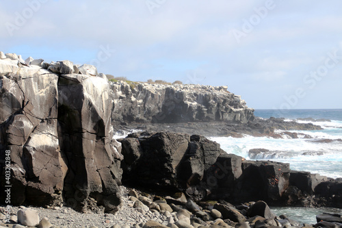  Punta Suarez coast, landscape on the island of Espanola, Galapagos Islands, Ecuador photo